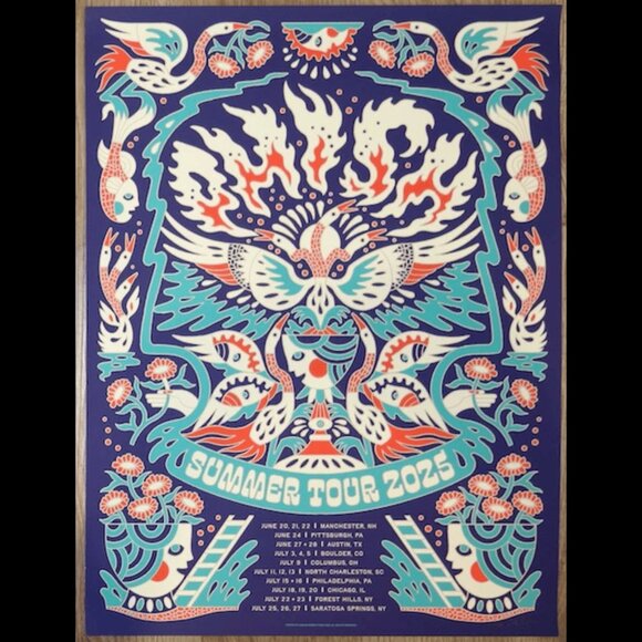 Other - 2025 Phish - Summer Tour Silkscreen Concert Poster wall art print